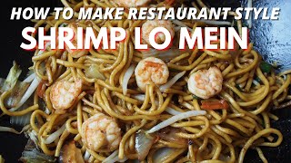 Shrimp Lo Mein Chinese Takeout Recipe  Wally Cooks Everything [upl. by Laikeze]