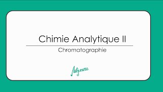 Tutorat chimie analytique II  chromatographie [upl. by Osnofedli653]