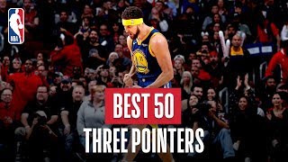 NBAs Best 50 Three Pointers  201819 NBA Season [upl. by Francklin657]