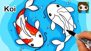 How to Draw a Koi Fish [upl. by Picardi]