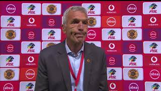 Absa Premiership  Kaizer Chiefs v Mamelodi Sundowns  Postmatch interview with Ernst Middendorp [upl. by Ecyac]