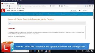 How to use the Lenovo XClarity Essentials Bootable Media Creator BOMC to update firmware [upl. by Irual]