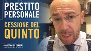 Prestito personale  Cessione del quinto [upl. by Ragen227]