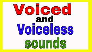 Voiced and Voiceless sounds in English [upl. by Llehsad]