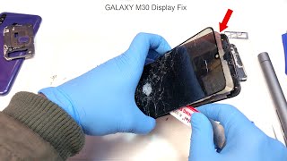 Samsung Galaxy M30 Display Replacement Amoled Display ✔ [upl. by Christyna]