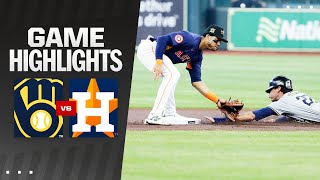 Brewers vs Astros Game Highlights 51924  MLB Highlights [upl. by Jonathon]