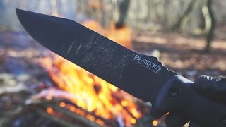 KaBar Becker BK7  Knife Review amp Demonstration [upl. by Armilda]