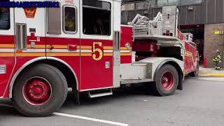 COMPILATION OF FDNY APPARATUS RETURNING TO THEIR RESPECTIVE FIREHOUSES THROUGHOUT NEW YORK CITY 13 [upl. by Eiralc]