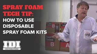 How to Use Disposable Portable Spray Foam Insulation Kits [upl. by Leugimsiul]