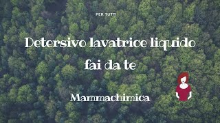 DETERSIVO LAVATRICE LIQUIDO efficace economico eco [upl. by Edmunda]