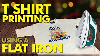 How to Print your Photo on T shirt at Home using a Flat Iron [upl. by Ahsik]