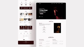 Responsive Personal Complete Portfolio Website HTML CSS And JavaScript  Mobile First [upl. by Ainekahs]