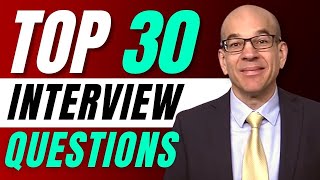 Top 30 Interview Questions  From a recruiters hiring playbook [upl. by Anomor]