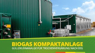 75kW Biogasanlage für Festmist  EEG Güllekleinanlage [upl. by Aicittel933]