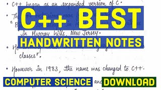 C programming Handwritten Notes  New c notes PDF Download  c Programming  Notesplanet [upl. by Novia180]