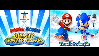 Mario amp Sonic at the Olympic Winter Games DS playthrough Longplay [upl. by Pinter]