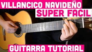 Villancico Navideño Super Facil  Campana Sobre Campana  Tutorial de Guitarra [upl. by Dacy523]