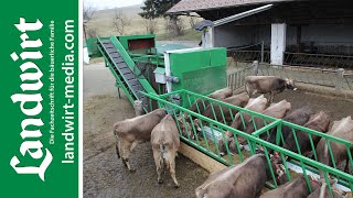 Eigenbau Flexibel füttern am Förderband  landwirtmediacom [upl. by Jere]