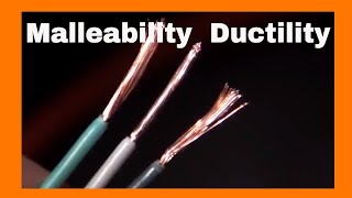 Malleability and DuctilityPhysical Properties [upl. by Eanad]