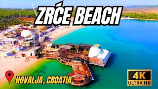 ZRĆE BEACH  NOVALJA CROATIA 4K [upl. by Horatius]