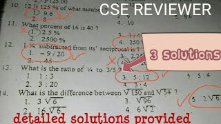 Civil Service Exam MATH REVIEWER [upl. by Emyaj241]