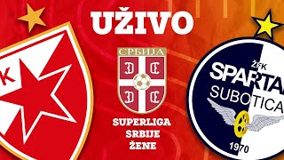 SUPERLIGA SRBIJE ZA Ĺ˝ENE Crvena zvezda  Spartak [upl. by Assyle829]