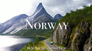 Norway 4K  Scenic Relaxation Film with Calming Music [upl. by Ayardna]