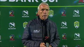 Nedbank Cup  Round of 16  Maritzburg United v Orlando Pirates  Interview with Ernst Middendorp [upl. by Kral]