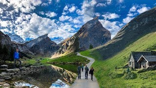 HIKING IN THE SWISS ALPS  MOST SCENIC HIKE EVER [upl. by Yoong]