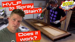 Spraying Stain DOES IT WORK [upl. by Tarah801]