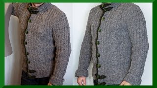 HERREN JACKE STRICKEN I ANLEITUNG [upl. by Turley]