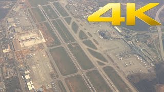 4K  Aeroflot flight from Berlin to Moscow Sheremetyevo [upl. by Ecnerwal]