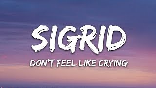 Sigrid  Don’t Feel Like Crying Lyrics [upl. by Zed]