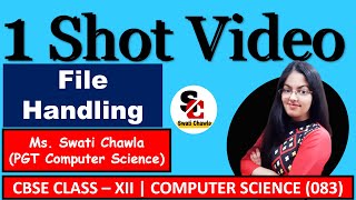 File Handling in Python Class 121 Shot Complete File Handling in 1 VideoComputer Science Class 12 [upl. by Ashwin91]