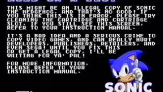 Sonic 1 AntiPiracy Screen [upl. by Llehcram]