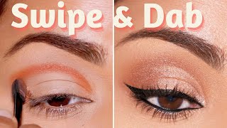 Heres How to Apply EYESHADOW FOR BEGINNERS Easy Swipe and Dab Technique [upl. by Ajak]