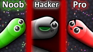 NOOB vs PRO vs HACKER in Slitherio [upl. by Acilgna731]