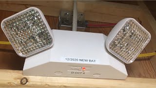 Installing and wiring an emergency light [upl. by Aspia]