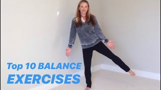 TEN BEST BALANCE EXERCISES from Physical Therapist [upl. by Naedan324]