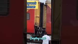 Shunting work by pointsman in railway [upl. by Ardnazxela]