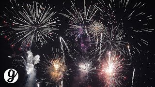 12 Minute Fireworks Show with Sound 4K UHD 60FPS  GRATEFUL [upl. by Ianahs]