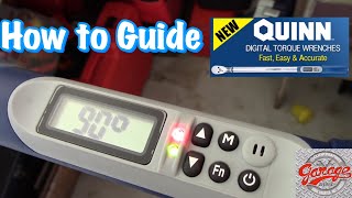 How to Guide Harbor Freight QUINN Digital Torque Wrench including Torque Angles [upl. by Willtrude]