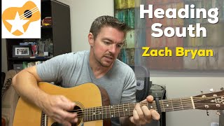 Heading South  Zach Bryan  3Minute Guitar Lesson [upl. by Emera562]