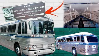 Greyhound bus  1960 GM PD4104  Busboys Collection [upl. by Sirtimid]