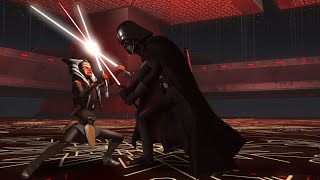 Darth Vader vs Ahsoka Tano 4K HDR  Star Wars Rebels S2S4 [upl. by Oakleil]