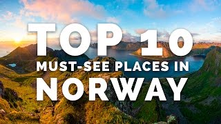 TOP 10 MUSTSEE PLACES IN NORWAY  A Photographers Guide [upl. by Adnamar]