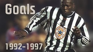 Faustino Asprilla ► ● 19921997 goals and skills  NEW CASTLE UNITED [upl. by Mencher]