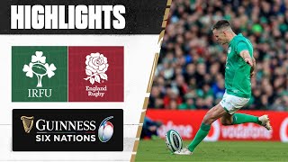 HIGHLIGHTS  Ireland v England  2023 Guinness Six Nations [upl. by Arodasi639]