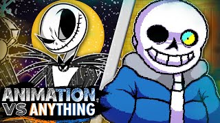 Jack Skellington vs Sans  Rap Battle ANIMATION VS ANYTHING [upl. by Roi453]