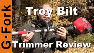 Troy Bilt String Trimmer Review  GardenFork [upl. by Fauver]